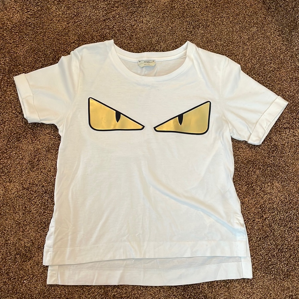 Fendi Monster Tshirt with Gold
